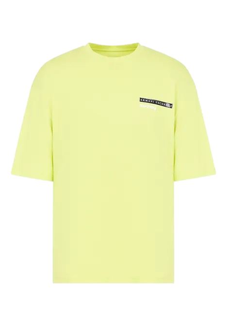 T-shirt relaxed fit in cotone organico con logo MIXMAG ARMANI EXCHANGE | T-shirt | 3DZTJA ZJ8EZ1694